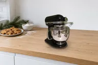 KitchenAid Artisan stand mixer on a kitchen counter