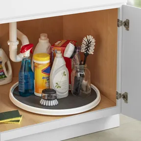 Copco 18-inch lazy Susan turntable in use