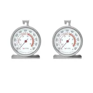 Taylor oven thermometer 2-pack: two stainless steel dial oven thermometers